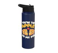 Youre The Apples in My Pie Cute Apple Pie Couple Stainless Steel Insulated Water Bottle