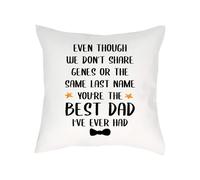 You're The Best DAD I've Ever had, Step Dad Gift, Sofa decor Home Décor, Satin Throw Pillow/Cushion. (Satin Cushion Cover)
