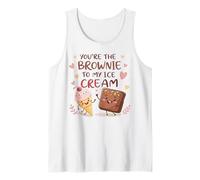 You're The Brownie to My Cream Valentine Couple Food Lovers Tank Top