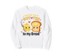 You're The Butter To My Bread Kawaii Couple Sweatshirt