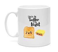 You're The Butter to My Toast Mug, Funny Gift, Love Mug, Birthday Present, Gift for Partner, Wedding Gifts