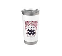 You're The Cherry to My Blossoms Panda Cute Stainless Steel Insulated Tumbler