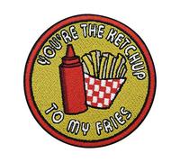 Youre The Ketchup to My Fries Iron-on Patch | Fries Embroidery Patch, Funny Food ironable Patch, Food Badges Finally Home