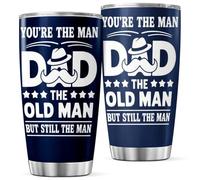 You'Re The Man Dad Old But Still Design 20 Oz Stainless Steel Tumbler For Father Grandfather Father'S Day Birthday Gift Mug Coffee Insulated Outdoor Iced Heat Bottle