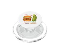 You're The Pickle To My Burger Cute Food Love PopSockets PopGrip for MagSafe