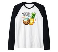 You're The Tropics to My Paradise Cute Fruits Raglan Baseball Tee