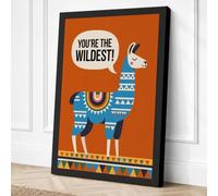 You're the Wildest Canvas Wall Art Print 24x16 Inch | Ready to Hang, Gallery Wrapped, Fade-Resistant Inks, Securely Packaged, UK Made