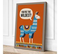 You're the Wildest Canvas Wall Art Print 30x20 Inch | Ready to Hang, Gallery Wrapped, Fade-Resistant Inks, Securely Packaged, UK Made