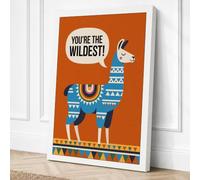 You're the Wildest Canvas Wall Art Print 30x20 Inch | Ready to Hang, Gallery Wrapped, Fade-Resistant Inks, Securely Packaged, UK Made
