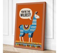 You're the Wildest Modern Canvas Wall Art Print 18x12 Inch (46 x 30 cm)