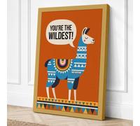 You're the Wildest Modern Canvas Wall Art Print 24x16 Inch (61 x 41 cm)