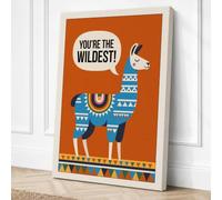 You're the Wildest Modern Canvas Wall Art Print 36x24 Inch (91 x 61 cm)