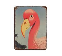You're Very Pretty Printed Pink Flamingo Retro Poster Metal Tin Sign Chic Art Retro Iron Painting Bar People Cave Cafe Family Garage Poster Wall Decoration 12x16inch(30x40cm)