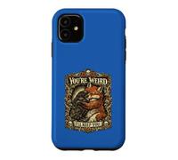 You're Weird Ill Keep You Vintage Fox Raven Hug Couple Case for iPhone 11