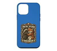 You're Weird Ill Keep You Vintage Fox Raven Hug Couple Case for iPhone 12 mini