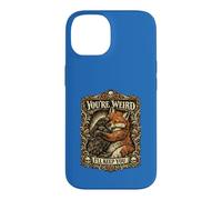 You're Weird Ill Keep You Vintage Fox Raven Hug Couple Case for iPhone 14