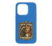 You're Weird Ill Keep You Vintage Fox Raven Hug Couple Case for iPhone 15 Pro