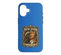 You're Weird Ill Keep You Vintage Fox Raven Hug Couple Case for iPhone 16