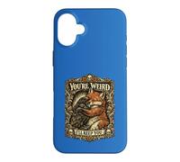 You're Weird Ill Keep You Vintage Fox Raven Hug Couple Case for iPhone 16 Plus