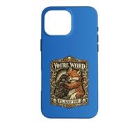 You're Weird Ill Keep You Vintage Fox Raven Hug Couple Case for iPhone 16 Pro Max