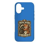 You're Weird Ill Keep You Vintage Fox Raven Hug Couple Case for iPhone 17
