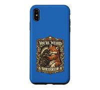 You're Weird Ill Keep You Vintage Fox Raven Hug Couple Case for iPhone XS Max