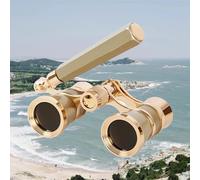 Yourelexit® Opera Glasses Binoculars 3X25 Lorgnette Theater Glasses Optical BK9 Mini Compact Lightweight Built-in Foldable Adjustable Handle Vintage for Adults Kids Women in Musical Concert Cinema