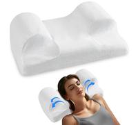 YourFacePillow - Ergonomic Cervical Memory Foam Pillow for Comfortable Back Sleeping - Neck & Shoulder Support - Best Sleep Alignment - Standard