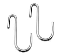 YourGift 10 Pack Heavy Duty S Hooks Silver S Shaped Hooks Hanging Hangers Hooks for Kitchen, Bathroom, Bedroom and Office: Pan, Pot, Coat, Bag, Plants(10 Pack/Silver/Small)