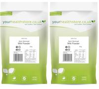 yourhealthstore 100% Pure Semi Skimmed Milk Powder 300g, Made in Britain with British Milk, Low in Fat, No Additives, No Soy Lecithin, No Bovaer, Vegetarian, (Recyclable Pouch) (Pack of 2)