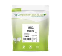 yourhealthstore Premium Gluten Free Masa Harina 1kg, Non Genetically Modified, Pre Cooked Maize, Vegan (Reusable and Recyclable Pouch)