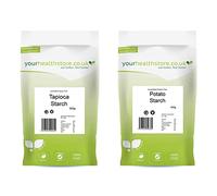 yourhealthstore Unmodified Tapioca Starch 500g, Gluten Free, Non GMO. & Unmodified Potato Starch 500g, Gluten Free, Non GMO.