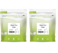 yourhealthstore Whole Grain Gluten Free Steel Cut Oats 1kg Made from British Oats light brown, 1 kg (Pack of 2)