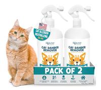 YourHealthyHome Cat Dander Remover & Allergy Relief Spray|All Natural Effective Treatment for Cat Allergies|Vet Recommend, Cruelty Free & Made in USA (2 Pack)