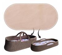 YourHobbyTools 12 mm Holes Wooden Base for Moses Basket, Crochet Base for Baby Cradle, Various Sizes (75 x 30 cm)