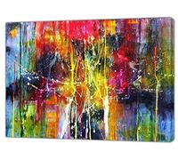 YourHomeArt Jackson Pollock Style Colourful Abstract Oil Paint Picture Paint Picture Reproduction Print On Framed Canvas Wall Art Home Decoration 24’’ x 20’’inch(60x 50 cm) - 18mm Depth