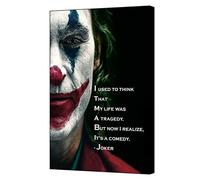 YourHomeArt Joker Joaquin Phoenix 2019 Movie QuotePicture Print On Framed Canvas Wall Art Home Decoration 12x 8inch(30x 20 cm) -18mm Depth