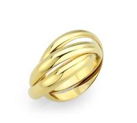 YourJewelleryBox Gold Russian Wedding Bands Rings Steel Stamped Womens 3920g (R)