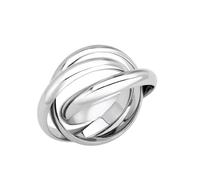 YourJewelleryBox Silver Russian Wedding Bands Rings Steel Stamped Womens 3920 (J)
