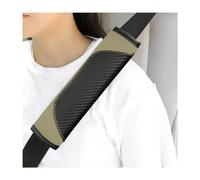 Yourkar 2PCS Car Seat Belt Cover, Soft Leather Safety Belt Neck Shoulder Strap Covers, Auto Seat Belt Protector Pads for A More Comfortable Driving, Universal Car Accessories (Beige)