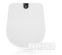 YOURLITE Electronic Smart Bidet Toilet Seat with Warm Air Drying, Heated Seat Bidet with Remote Control Self-Cleaning Nozzle Adjustable Warm Water Power Saving, D/U Shape, 48.5x38cm