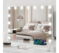 YOURLITE Hollywood Vanity Mirror with Lights, 58x45cm Lighted Makeup Mirror