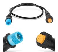 yourour 010-12122-10 Adapter, 8-Pin Transducer to 12-Pin Sounder Adapter Cable XID Compatible with Garmin AIRMAR, ECHOMAP Chrip, ECHOMAP UHD, ECHOMAP Ultra, GPSMAP, Striker Transducer and Fish Finder