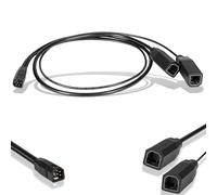 yourour 720101-1 9 M SIDB Y 9-Pin Side Imaging Dual Beam Splitter Cable Compatible with Humminbird Models That utilize 455kHz/800kHz, MEGA Imaging and MEGA Imaging+ Frequencies