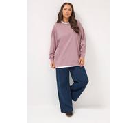 Yours Curve 2-In-1 Sweatshirt - Women's - Plus Size Curve Pink