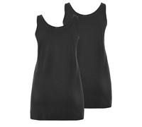 2 Pack Longline Vest Tops Yours Black 26-28