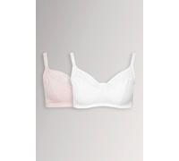 Yours 2 Pack Non-Padded Non-Wired Bralettes Multi