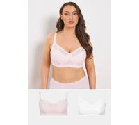 Yours 2 Pack Non-Padded Non-Wired Bralettes Multi 48H