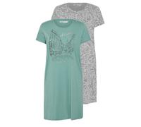 Yours Women's 2 Pack Paris Scene Nightdresses | Size: 26-28 Yours Multicolor 26-28