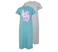Yours Women's 2 Pack Printed Nightdresses | Size: 26-28 Yours Multicolor 26-28